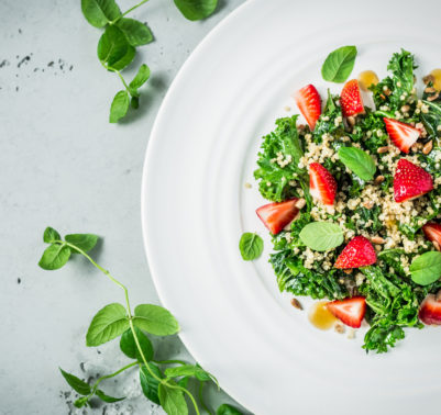 quinoa e fragole